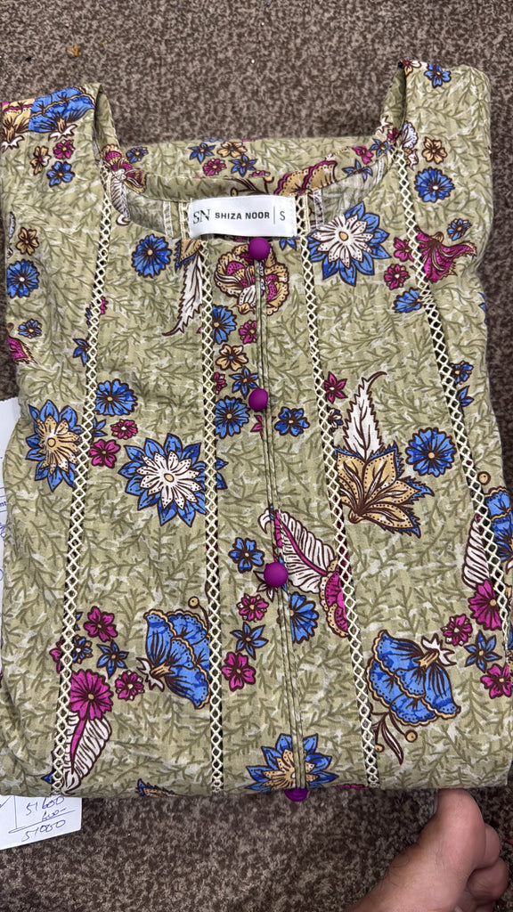 “Noor-e-Bahar Floral Flare Dress